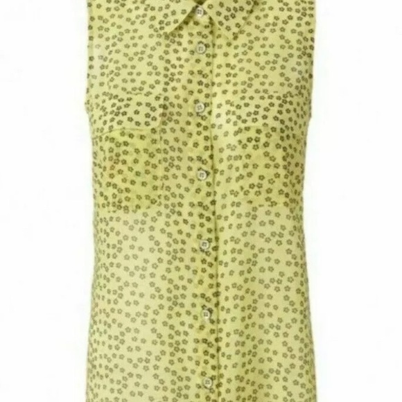 Cabi 5348 Womens Yellow Blouse Size S Collared - Picture 2 of 7